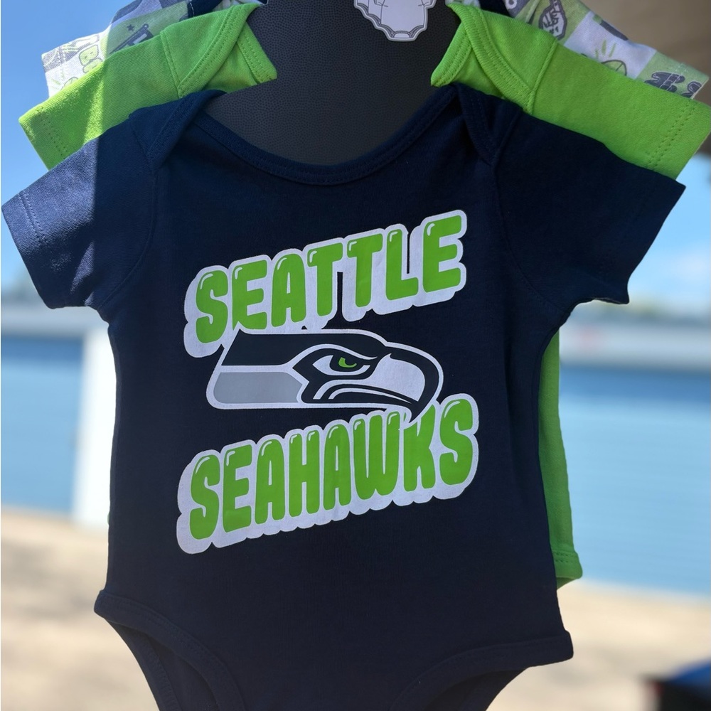 NFL Seattle Seahawks Bodysuit Blue and Green